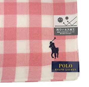 ラルフローレン ハンカチ スカーフ バンダナ ランチマット チェック ピンク ポロ POLO RALPH LAUREN 【中古】