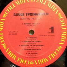 LP　米　Bruce Springsteen/Born In The U.S.A./Columbia QC 38653_画像3