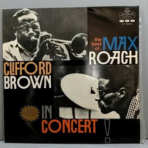 LP　ペラ　Clifford Brown/Max Roach/In Concert/LONDON LY3004/フラットエッジ