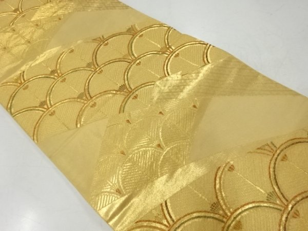 袋帯☆純金箔24K☆本袋☆仕立上り☆鳥☆花☆蝶【ゆずりは】1266-