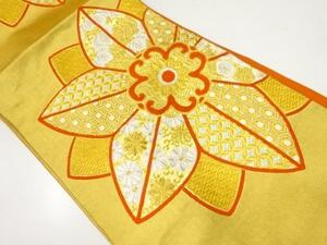 ys6799035; 宗sou 花に古典柄模様織出し袋帯（材料）【アンティーク】【着】