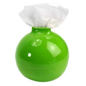 (A) paper pot tissue case green toilet to paper correspondence 