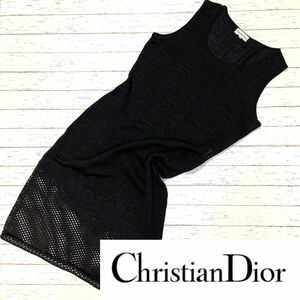 美品【Christian Dior】クリスチャンディオール　メッシュ　ワンピース