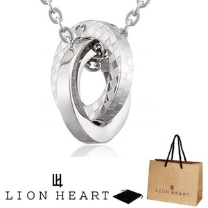 LION HEART ライオンハート メンズ ダブルリングネックレス シルバー 04N135SMS