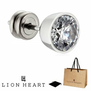  lion Heart LION HEART stud single one-side ear earrings men's silver LHMP002NS cat pohs free shipping new goods regular goods 