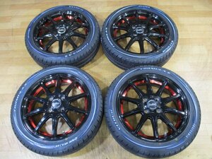 軽四 Euro Speed ホイール 新品 ホワイトレター 4本 15インチ 165/55R15 ラパン スペーシア タント キャスト N-BOX N-WGN N-ONE ハイゼット