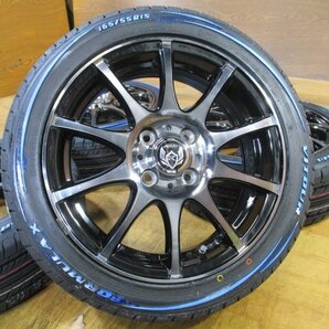 軽四 Weds RiZLEY ホイール 新品 ホワイトレター 4本 15インチ 165/55R15 スペーシア ラパン タント キャスト デイズ N-BOX N-WGN N-ONE 他の画像2