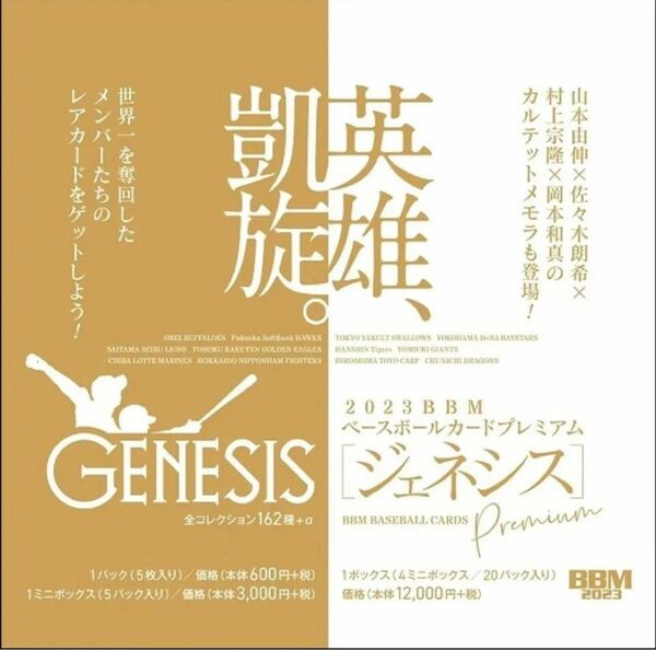 BBM GENESIS 2023 横浜ベイスターズ ノーマル9枚コンプ