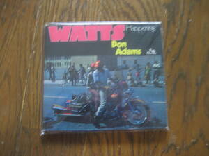 CD DON ADAMS / WATTS HAPPENING Jazzman muro dev large free soul city pop ryuhei the man 黒田大介 DJ SHADOW、KEB DARGE