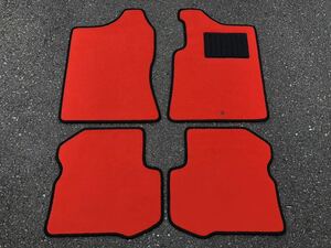 # free shipping # Suzuki Jimny JB23W AT for red plain red floor mat car mat Japan production new goods ( year :H10 year 10 month ~H30 year 7 month )