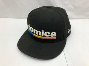 NEW ERA TOMICA ニューエラxトミカ コラボ 50周年記念モデル キャップ 帽子 57.7cm 7 1/4 ブラック ロゴ刺繍 23100201