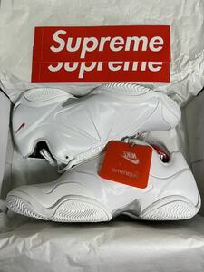 1円 新品 未試着 元箱 Supreme NIKE AIR ZOOM COURTPOSITE White US9 27cm シュプリーム ナイキ エア ズーム コートポジット 白 Box Logo