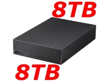 ●●送料無料●●美品●　8 T B 　バッファロー USB3.2Gen1 テレビ録画＆PS4対応 　8 T B　HD-EDS8U3-BE_画像1