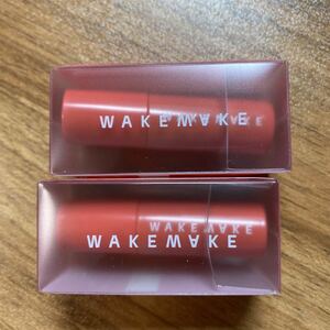 【新品未使用】WAKEMAKE ウェイクメイク デュイジェルグロウティント 口紅 02 ピーチバイトコーラル 1.8g×2本 試供品 サンプル 韓国コスメ