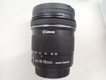 ■CANON キャノン ZOOM LENS EF-S 10-18mm 1:4.5-5.6 IS STM カメラレンズ EFマウント オートフォーカス_画像3