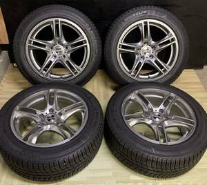 225/55R17 Michelin X-Ice スタッドレスタイヤ 4本　アルミホイールセット　17x8J PCD:120 5穴　