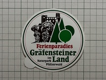 ドイツ 古いステッカー：Grafensteiner Land 観光 ビンテージ 海外 +Da_画像1