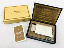 D6488*3　電池交換済　Zippo　ジッポー　TIME TANK TT-206 Pocket CLOCK ポケットクロック アラーム クォーツ 置時計 取扱説明書・箱付き_画像1