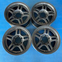 深リム　ジャオス　JAOS VICTRON EXCELⅡ 16×8JJ+25 PCD139.7-6穴　ハブ径約108mm アルミホイール4本セット_画像1