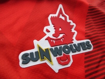 メンズ L 未使用 定価10,780円 カンタベリー CANTERBURY ラグビー サンウルブズ レプリカホームジャージ ポロシャツ SUNWOLVES _画像4