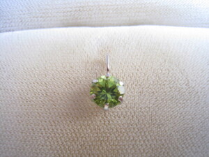 [SAMU] super wonderful!! fine clothes fine clothes large grain natural peridot Pt900 pendant * new goods!