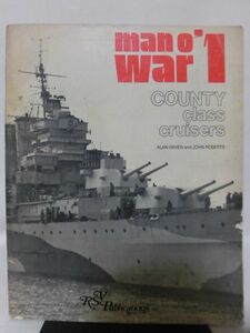 洋書 カウンティ級重巡洋艦写真資料本 COUNTY class cruisers mano’war1RSV Publications 1978年発行[1]B1231