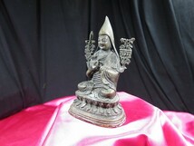 B　古銅ツォンカパ像　清時代　チベット　仏像　中国　金工　高僧像　宗喀巴_画像10