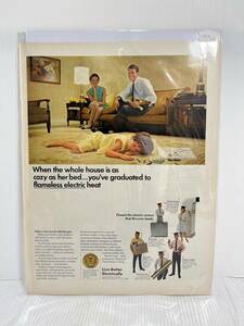 1968年6月7日号LIFE誌広告切り抜き【Edison Electric Institute】アメリカ買い付け品60sビンテージUSAインテリア電気