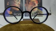 トムフォード 眼鏡 ブルーカットレンズ 新品 税込 送料無料 TF5856-D-B 001 ラウンド型 _画像1