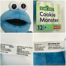 セサミストリート クッキーモンスター 人形 ぬいぐるみ ドール タグ付 人気 SESAMI STREET Cookie Monster コレクション キャラ D-096_画像3