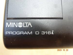 MINOLTA PROGRAM D 316i、