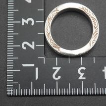 E912 ヴィンテージ 925刻印 リング 彫刻 ダイヤモンド風 デザイン シルバー 指輪 12~13号_画像10