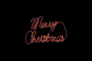 －即決－　未使用 ■イルミネーション LEDライトモチーフ 「100cm×56cm」■ 赤 [Merry Christmas (メリークリスマス)] デコレーション