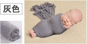  newborn baby baby new bo-n photo baby LAP Moss rinse wa dollar . parcel blanket 45x155cm gray 