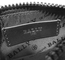 【超美品 ほぼ未使用】 バリー BALLY ネックストラップ付き フラグメントケース コインケース カードケース 財布 レザー ブラック ブラウン_画像8