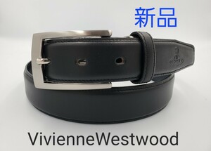 【1円スタート！】【V-50】【VivienneWestwood】 ヴィヴィアン　レザーベルト 黒　新品未使用