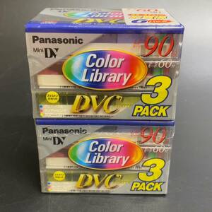 【未開封】ミニDVカセット Panasonic パナソニック AY-DVM60LS 6個パック カラースケルトン