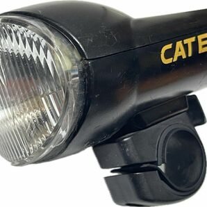 【中古品】【乾電池式】CAT EYE（キャットアイ）ハンドル簡易取付式自転車のフロントライト【色】黒【サイズ】65×12×55mm