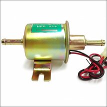 フューエルポンプ 汎用 12V 燃料ポンプ 小型 取りつけボルト8mm 修理 バイク 車 農機具/16ш_画像5