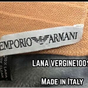 美品 3万 EMPORIO ARMANI ユニセックス ウール100% ストール