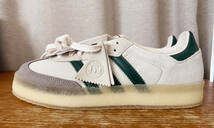 Ronnie Fieg Clarks adidas Samba White Green 26cm US8 ロニー・ファイグ × クラークス × アディダス サンバ KITH_画像3