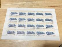 0216-鉄道100年記念　1972 20円　額面400円　シート　記念切手　蒸気機関車 _画像1