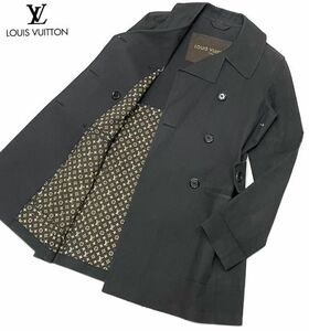 LOUIS VUITTON ルイ・ヴィトン MACKINTOSH マッキントッシュ LV モノグラム コットン ダブル コート トレンチ ハーフ ゴム引き 36 正規品