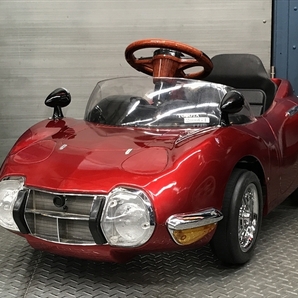 伝説の名車 TOYOTA 2000GT ペダルカー 希少色 ワインレッドの画像2