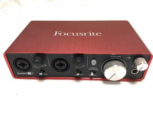 Focusrite Scarlett 2i2 通電確認OK フォーカスライト オーディオインターフェース マイクプリアンプ