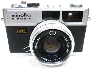 ★ MINOLTA ミノルタ HI-MATIC E ハイマチック コンパクトフィルムカメラ ROKKOR-QF 11.7 f=40mm ジャンク★