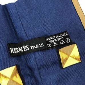 美品 HERMES エルメス シルクストール スカーフ シルクマフラー LES CLES 鍵 正規品の画像8