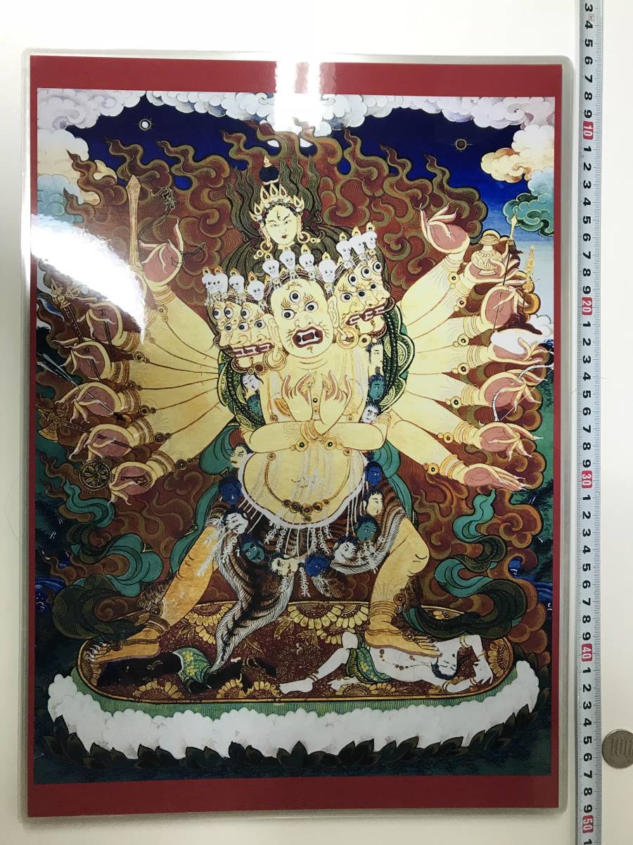 Tibetischer Buddhismus, buddhistisches Gemälde, A3, Größe: 297 x 420 mm, Mandala, unsterbliche Vajra-Mutter Amaravajra Devi, Kunstwerk, Malerei, Andere