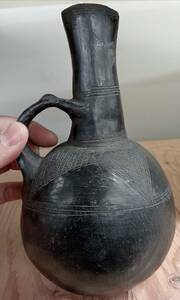 Китай новая каменная растительная ваза Black Glaze