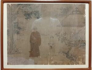 Art hand Auction 明代 古画 仙人 帰隠山林 図 中国画 額 検索: 明四大家 仇英 沈周 文徴明 唐寅, 美術品, 絵画, 水墨画